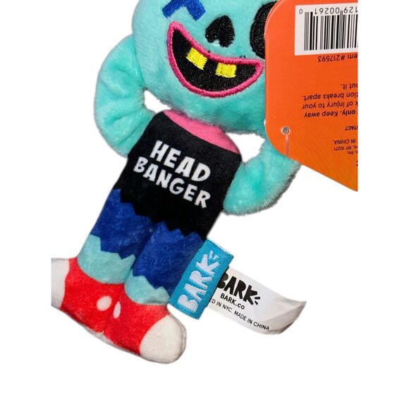 NEW Bark Box Barkbox Headbanger Hank Zombie 2025 edition Plush L Dog Toy NWT - Picture 3 of 4